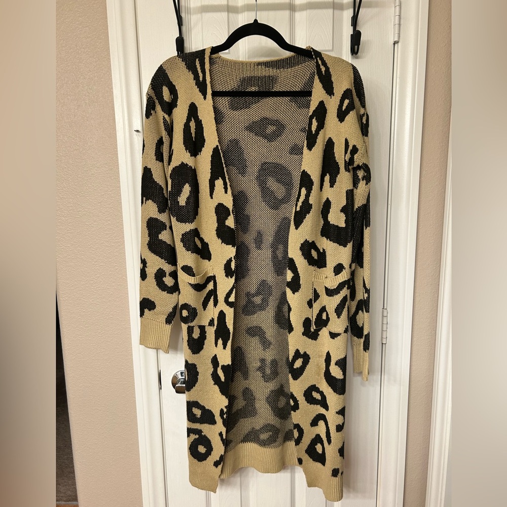 Leopard Print Cardigan